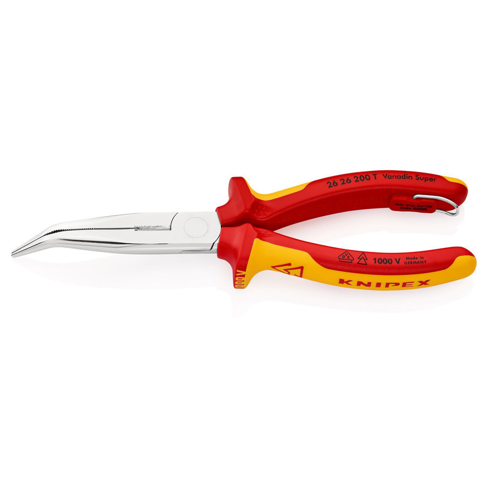 Storchschnabelzange VDE 200mm m.Si-Öse Knipex