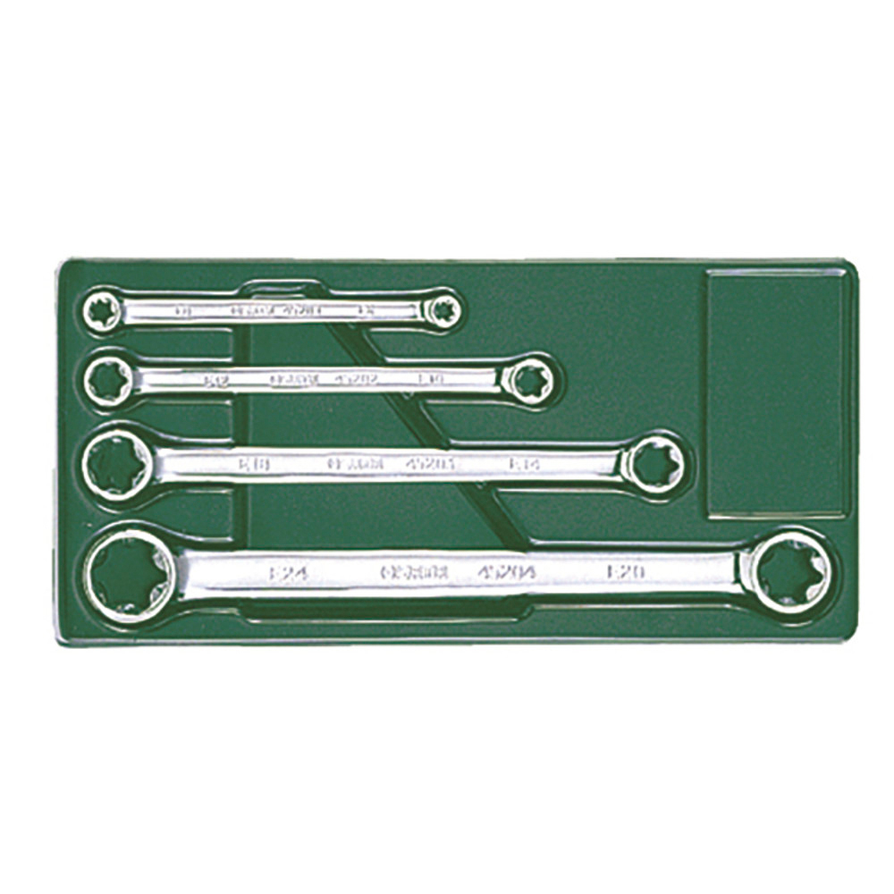 TORX Schlüsselsatz 4-tlg. E6-E24, für Außen Torx Profil