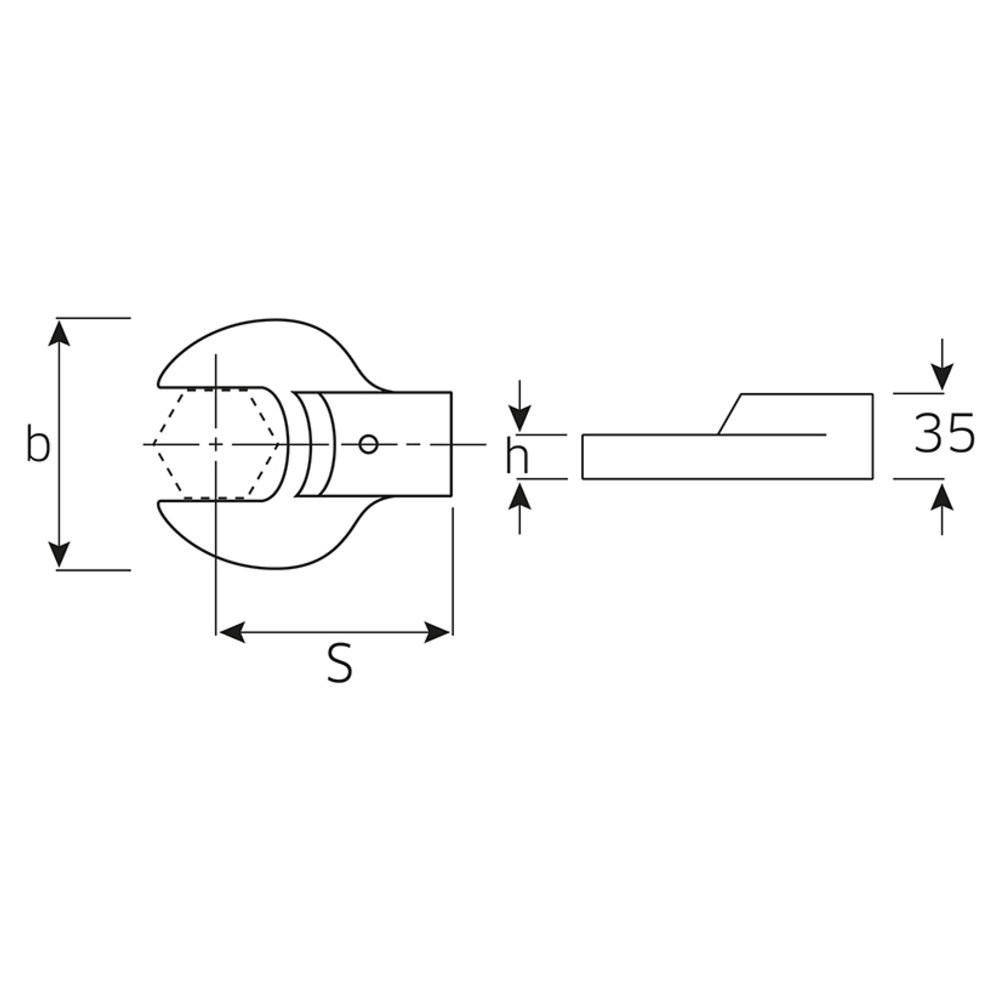 731/80 Maul-Aufsteckwerkzeuge 41 mm