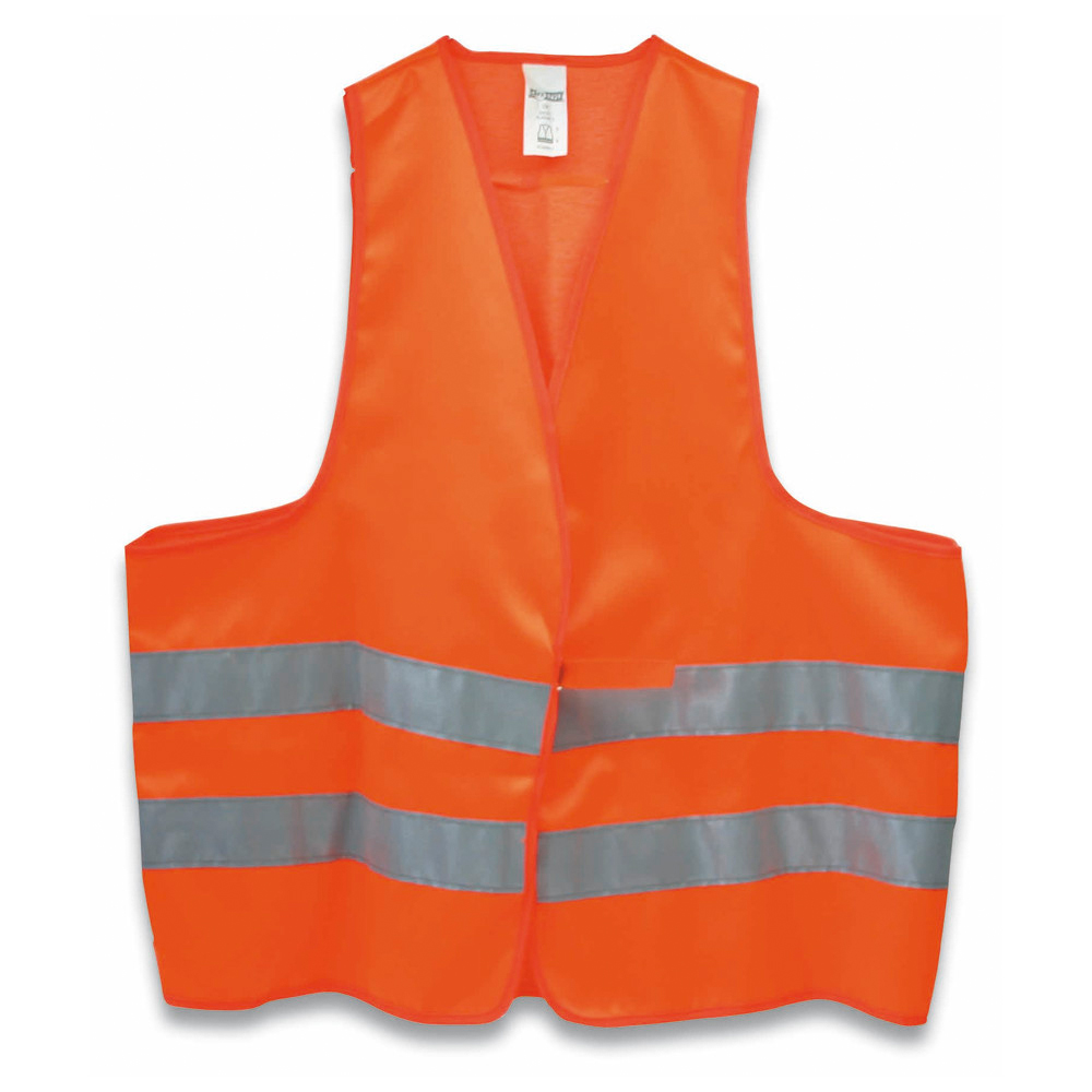 Warnweste EN 471 orange 50 mm breiten Reflektorstreifen, Klett-Schnell-Verschlus