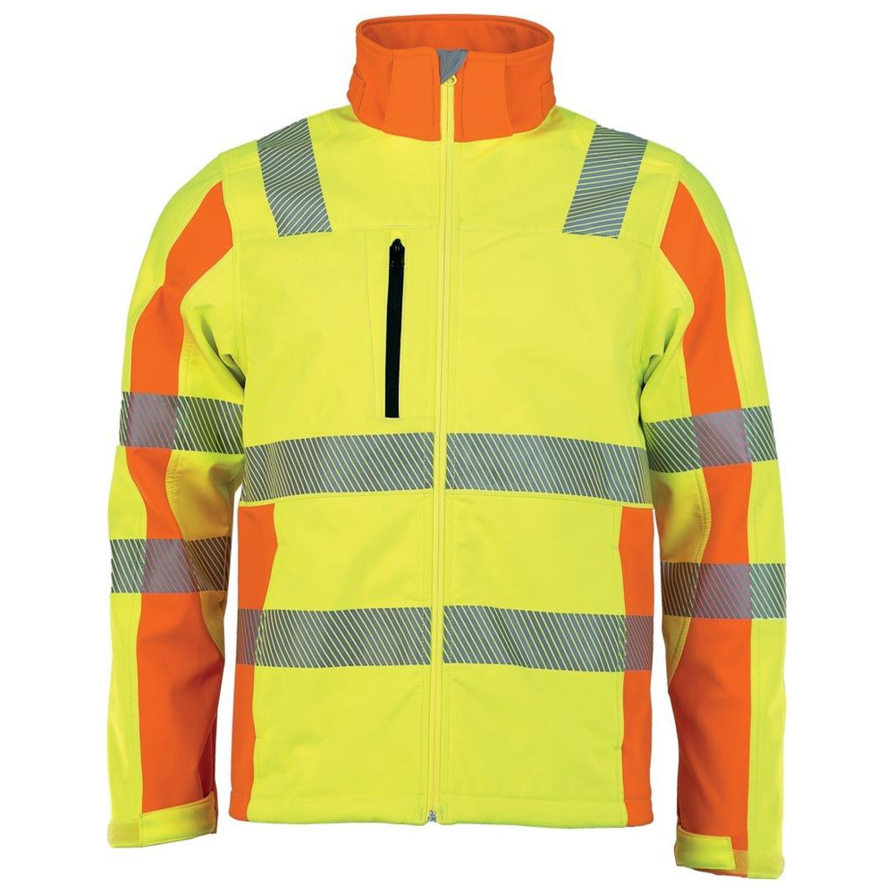 Warnjacke Softshell, Prevent, gelb, Gr. 2XL