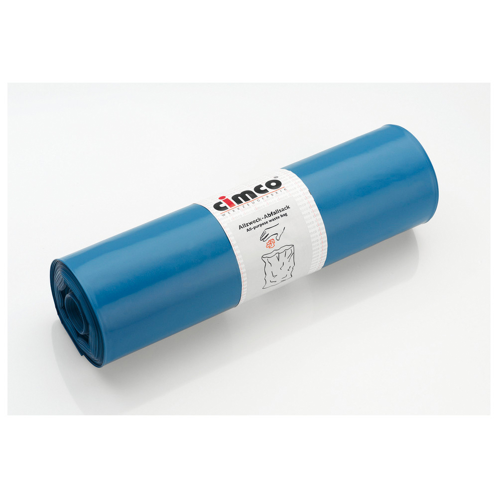 Allzweck-Abfallsack, Inhalt 120l, blau, 700 x 1100 mm, 25 Sack auf einer Rolle