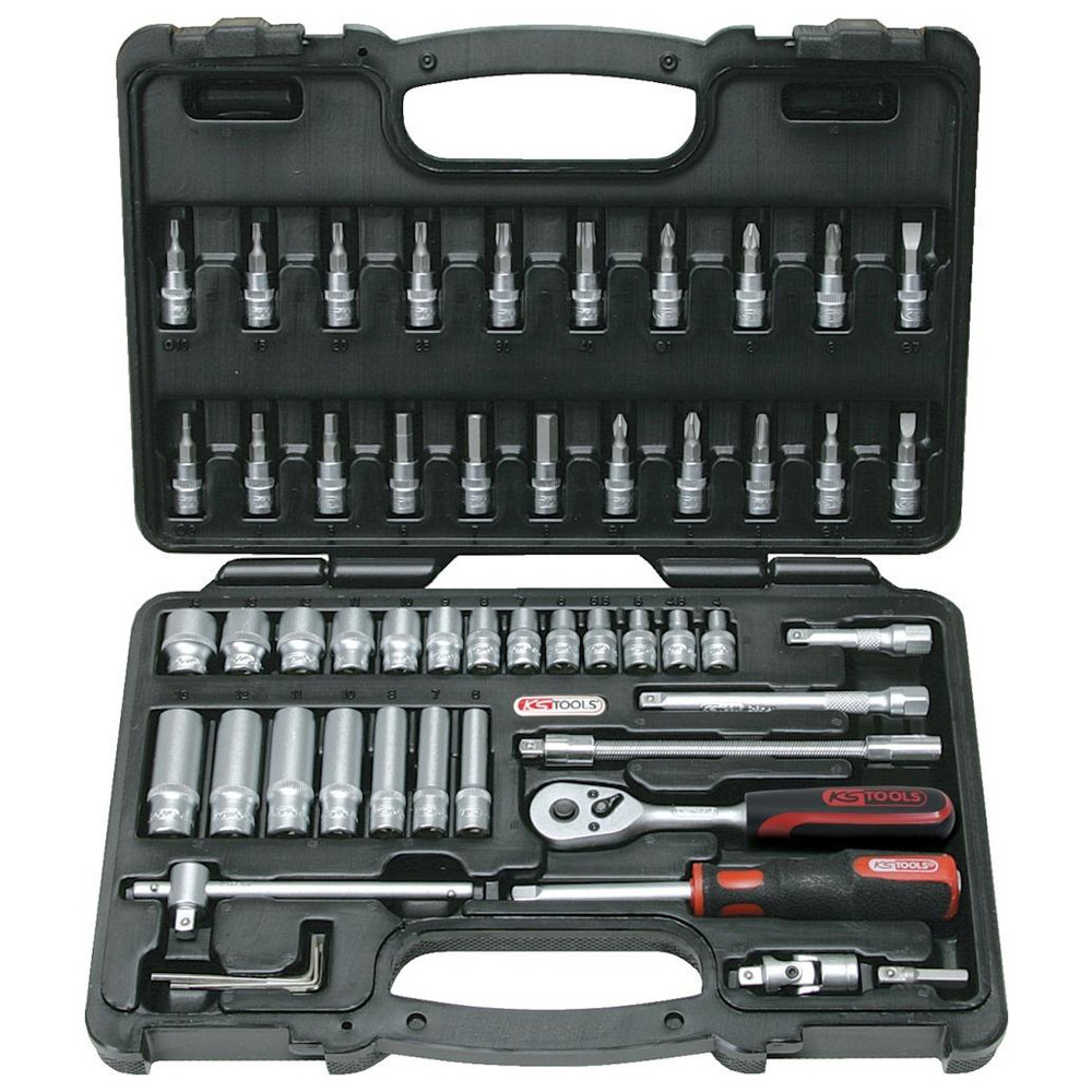 Steckschlüsselgarnitur 1/4" 53-teilig KS