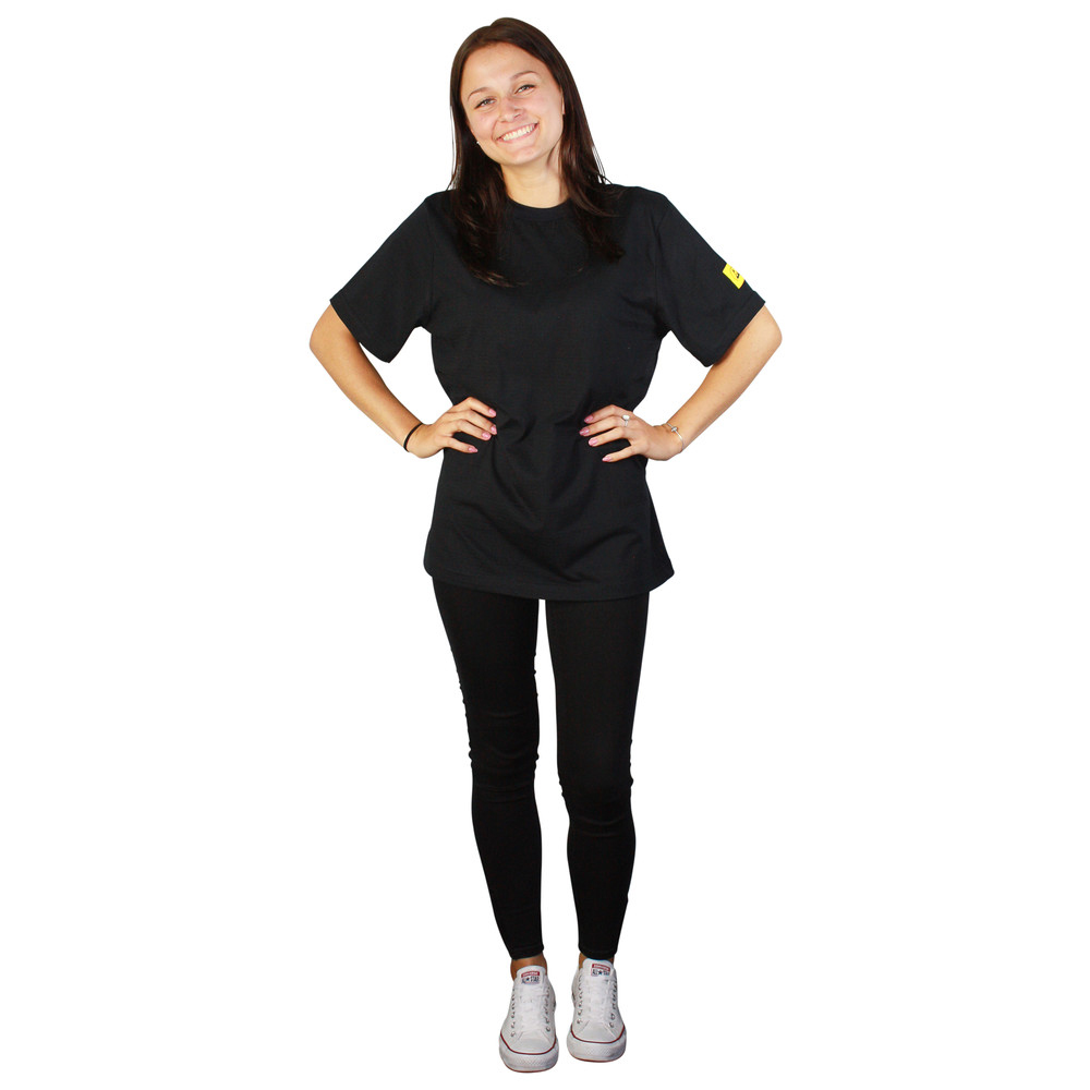 WETEC ESD-T-Shirt, L, schwarz