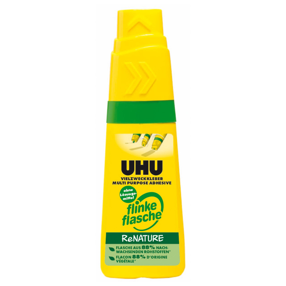 UHU Vielzweckkleber, flinke Flasche ReNature, 40 g