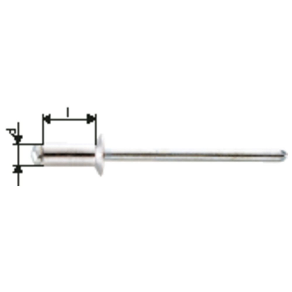Blindniet Alu Standard Senkkopf 3 x 10 mm
