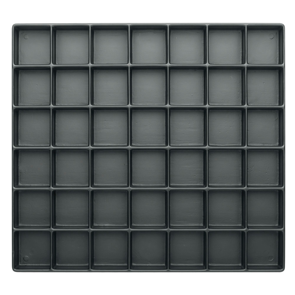 Warmbier Tiefzieh-Tray 20 mm, ESD, Fächer 42 Stück, 34 x 36 mm
