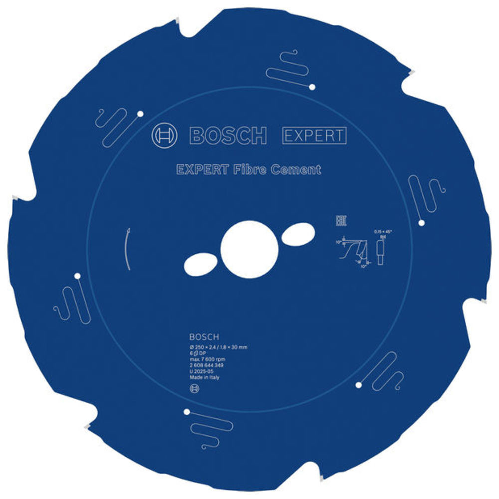 EXPERT Fibre Cement Kreissägeblatt, 250x2,4/1,8x30 mm, Z6