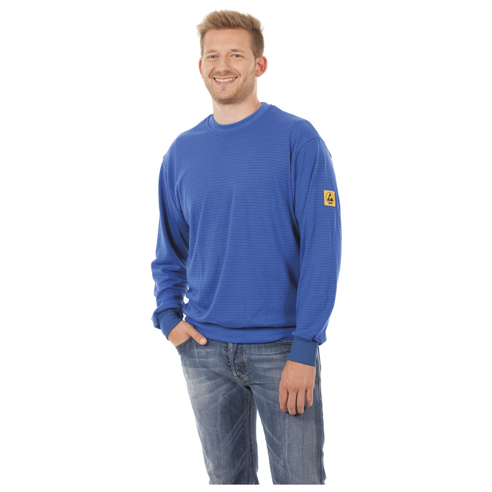 ESD-Sweatshirt, L, blau