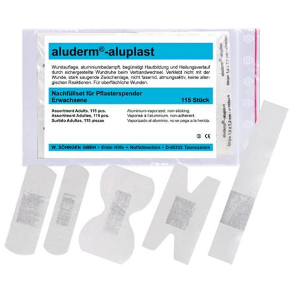 Nachfüllset, komplett zu aluderm-aluplast