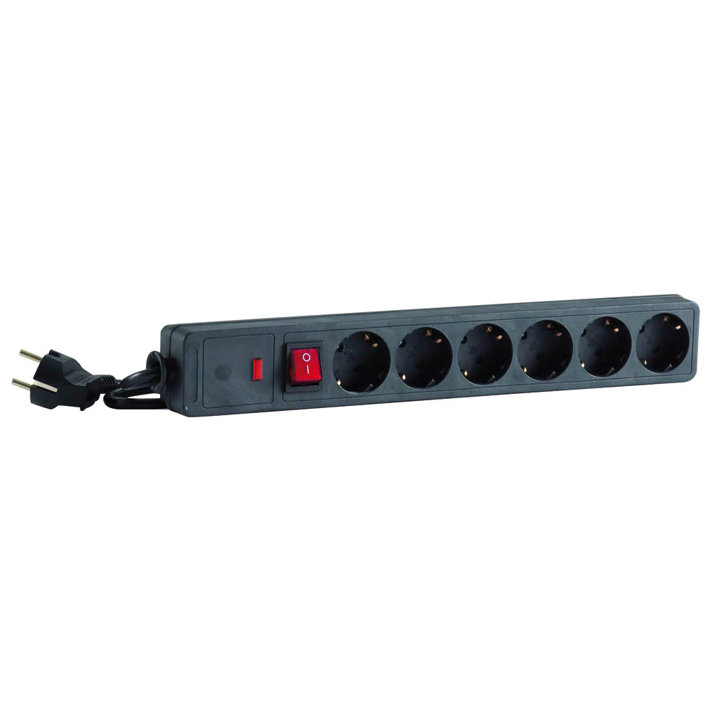 Steckdosenleiste IP20 1,4m 6-fach H05VV-F3G1,0