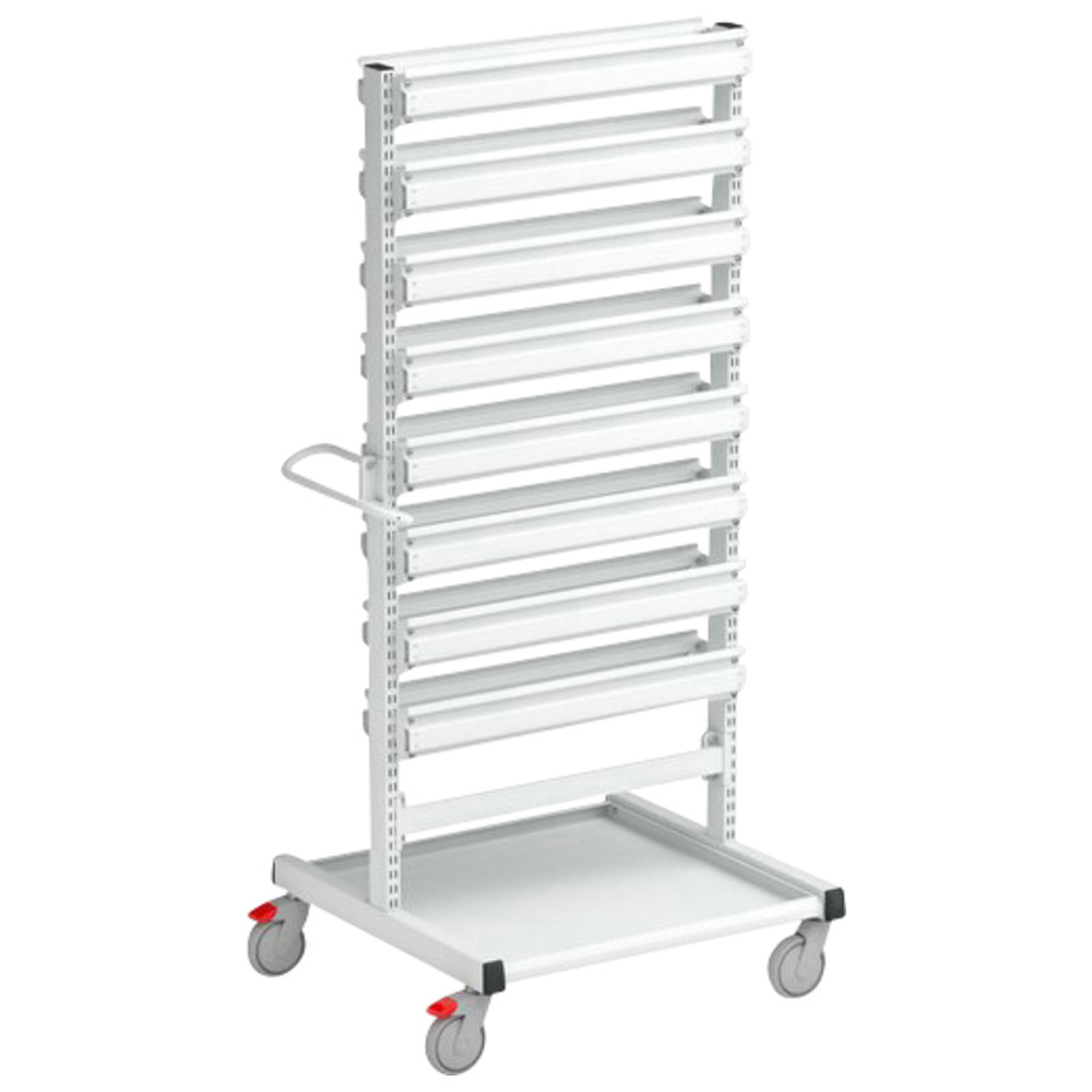 Kästenwagen BT-170B mit 16 Schienen, ESD, 780 x 715 x 1.630 mm