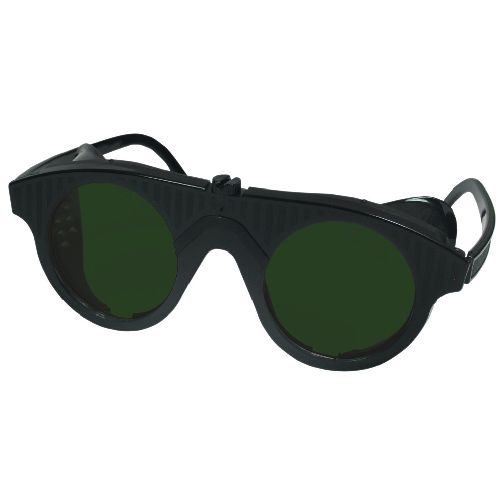 Schutzbrille aus Nylon 879, Gläser grün, Glas Ø 50 mm
