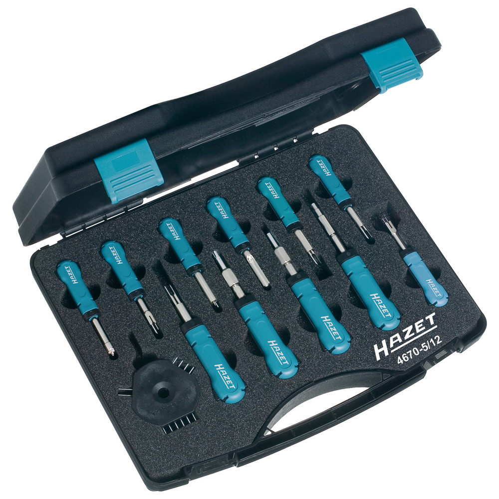 SYSTEM-KABEL-Entriegeler-Sortiment 4670-5/12 - Anzahl Werkzeuge: 12