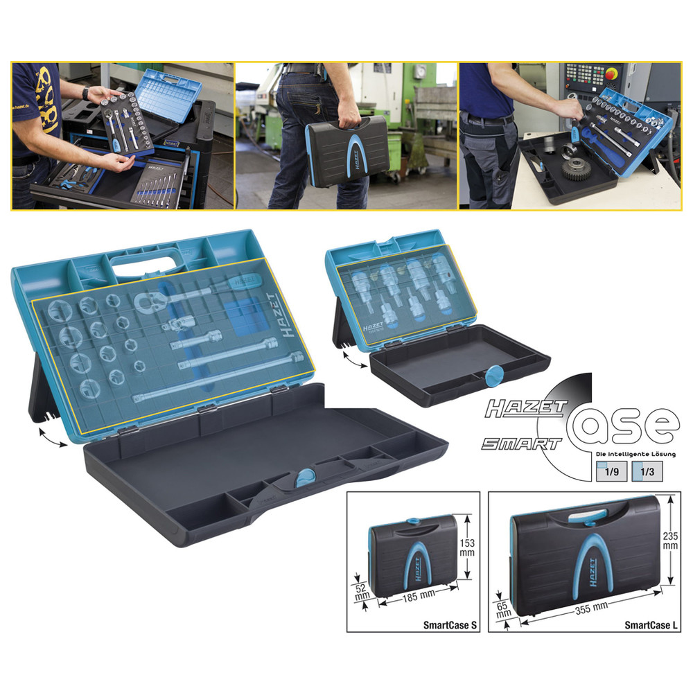 SmartCase-Werkzeugkasten 165-L - Höhe x Breite x Tiefe: 355 x 235 x 65