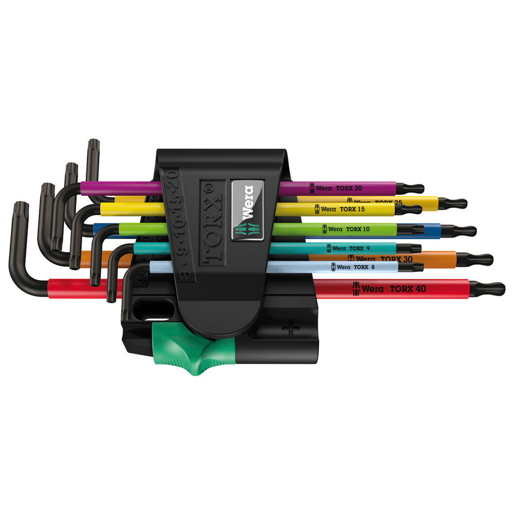 Winkelschraubendrehersatz 9-teilig Multicolor