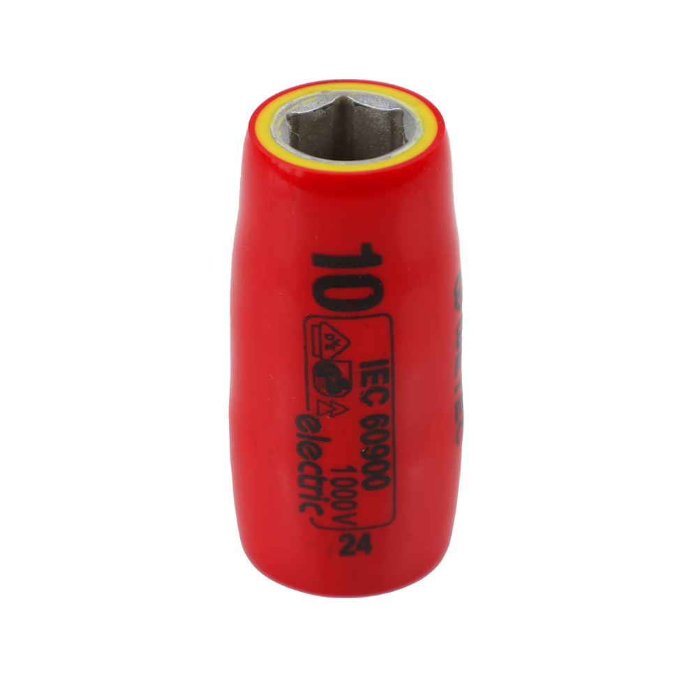 WETEC Sechskant-Steckschlüssel-Einsatz, 3/8", Größe 10 mm, 1000 V/VDE/GS