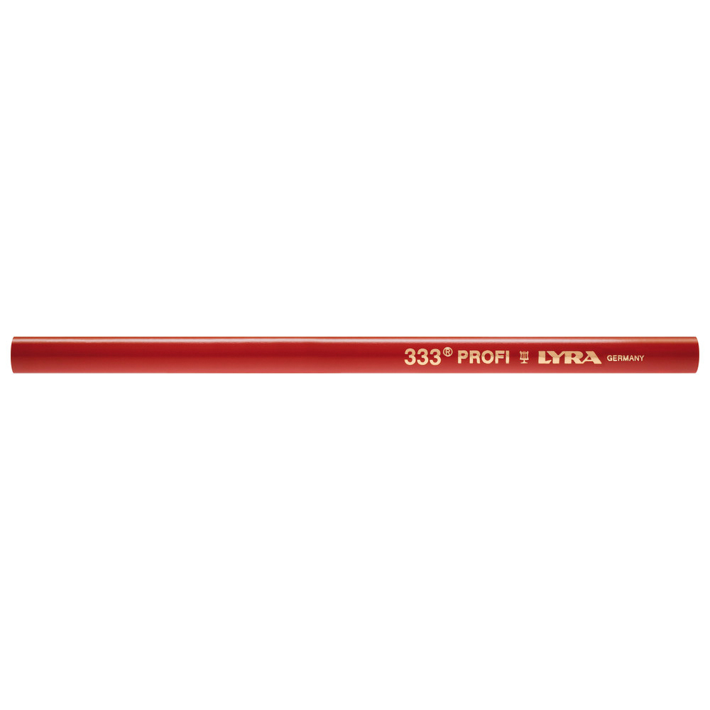 Zimmermanns-Bleistift 333 oval rot 18cm