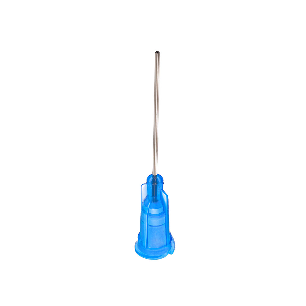WETEC Dosiernadel, gerade, 1", 0,41 mm / Gauge 22, blau, Bild 2