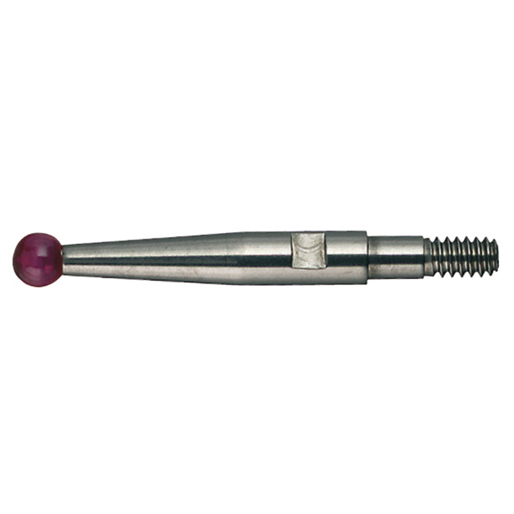 Messeinsatz mit Rubinkugel D2 x 12 mm