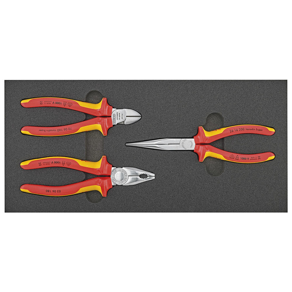 Werkzeugmodul 1/3 Zangen VDE Knipex