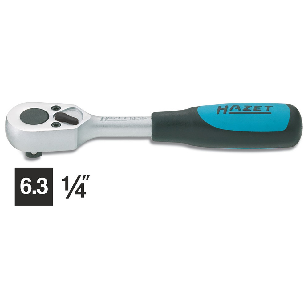 Umschaltknarre 863P - Vierkant massiv 6,3 mm (1/4 Zoll) - Gesamtlänge: 115 mm