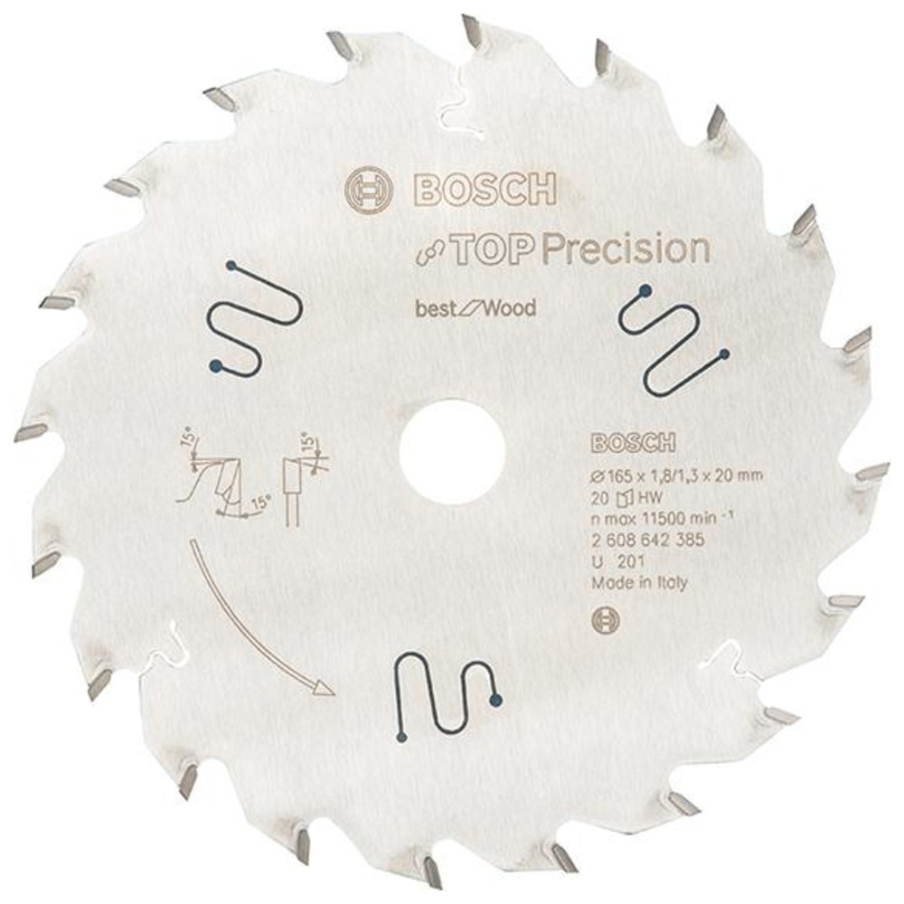 HW Kreissägebl.TOP Pre W 165x1,8x20mm Z20 W Bosch