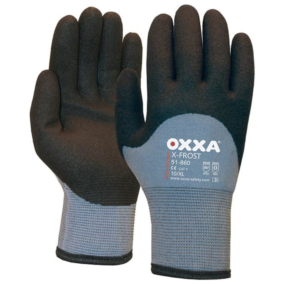 Handschuh X-Frost, Gr. 10, grau/schwarz