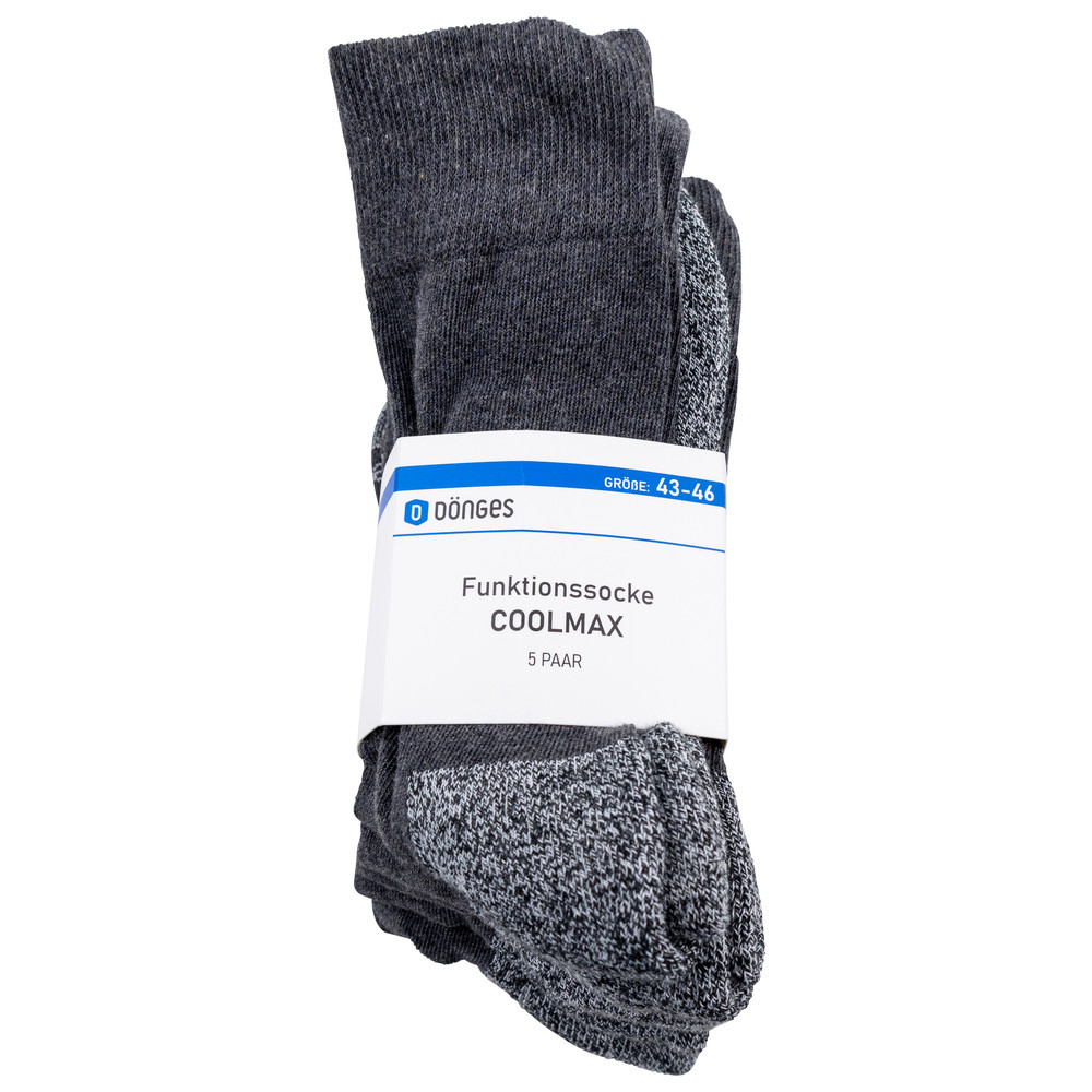 Dönges Funktionssocke Coolmax, grau, Größe 43-46