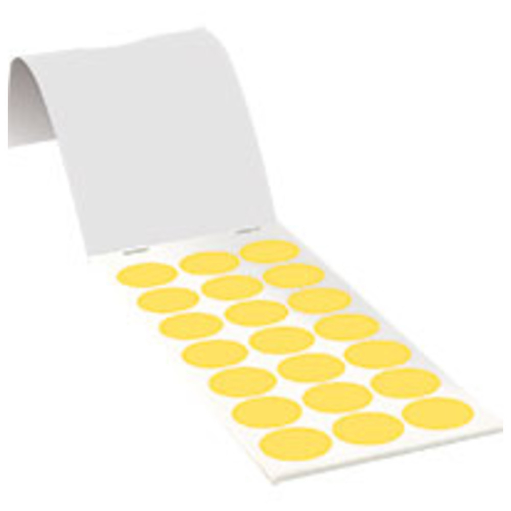 Dönges Markierungspunkt, Haftpapier, Ø 25 mm, 105 Stück, gelb