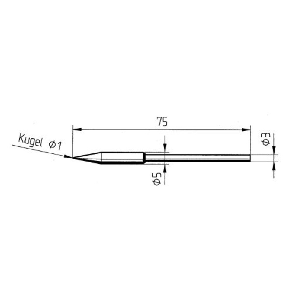 Lötspitze Serie 0212, BDLF/0,4 mm, bleistiftspitz, verstärkt