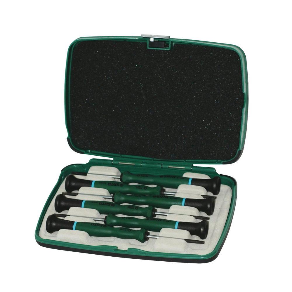 Elektronik-Schraubendr.Torx Satz 6-tlg. im Aufbewahrungskasten (TORX)