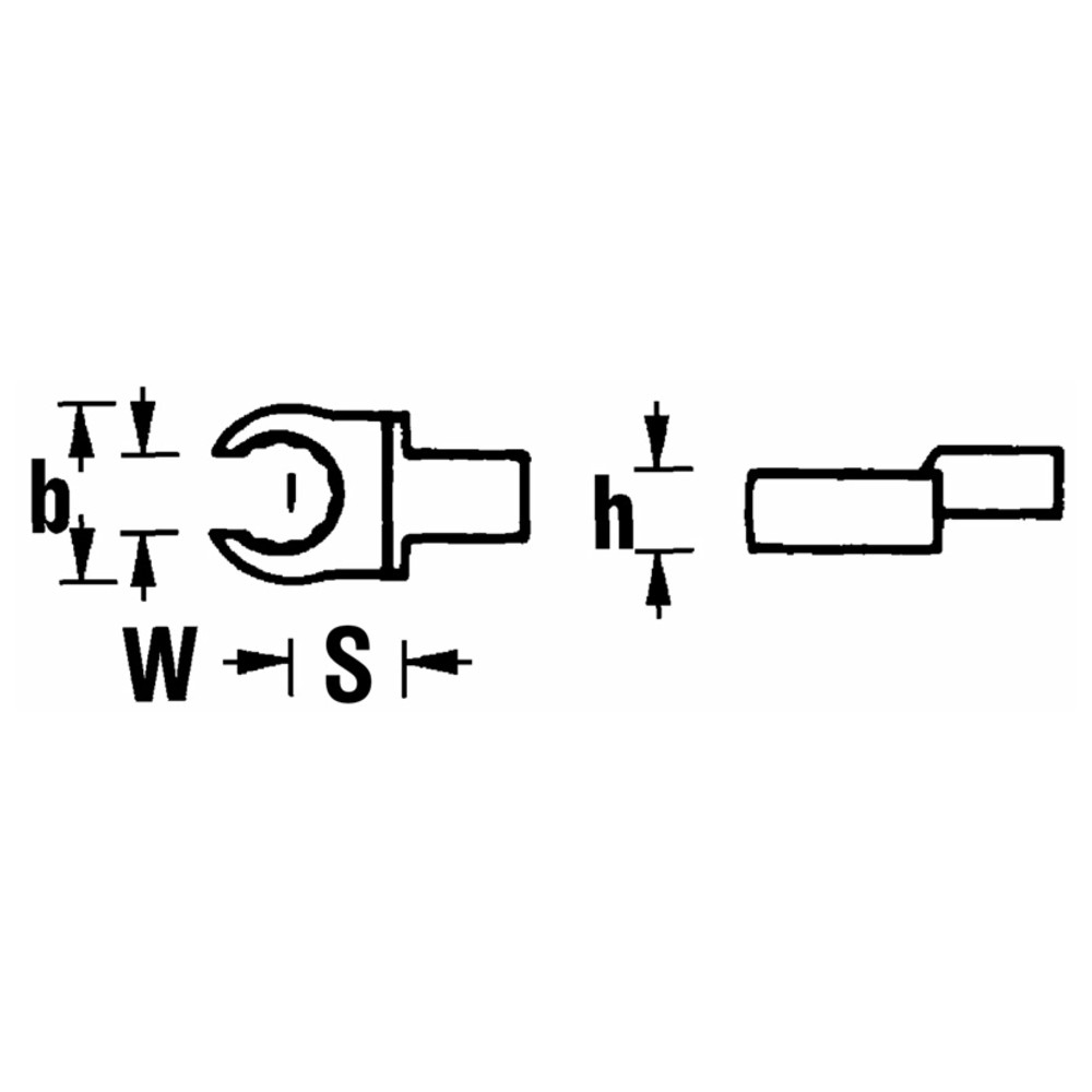 733a/10 OPEN-RING-Einsteckwerkzeuge 1/2