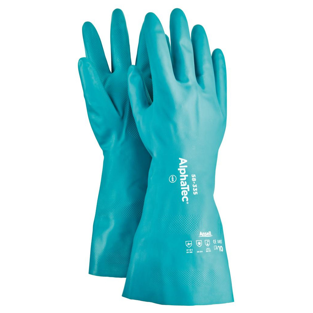 Handschuh AlphaTec 58-335, Nitril, grün, Gr. 10