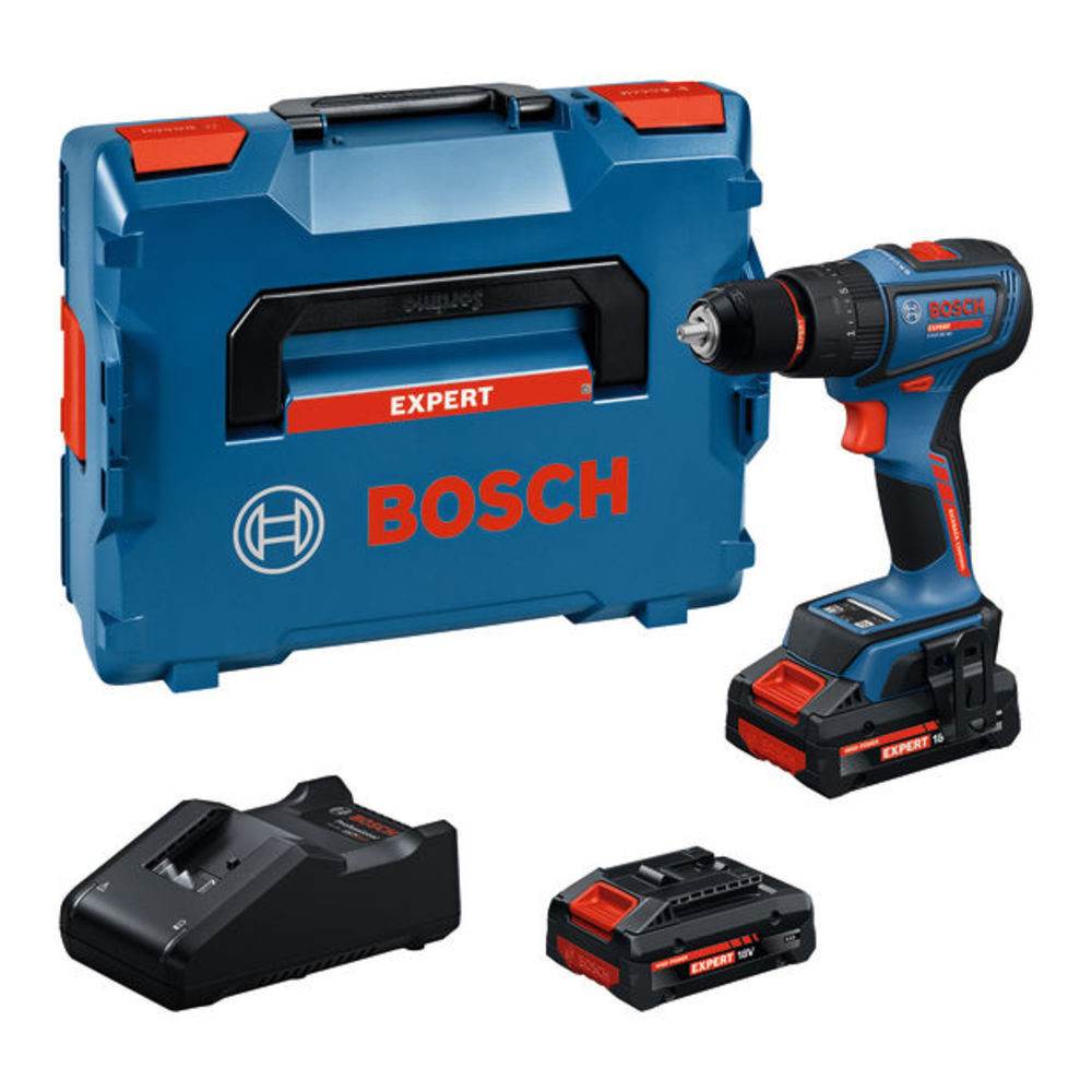 Akku-Schlagbohrschrauber EXSB18V-90, 2 x EXBA18V-40, L-BOXX 136