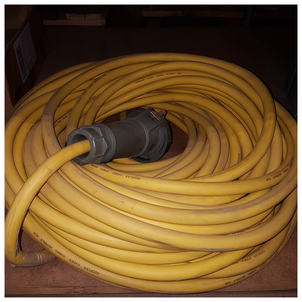 Verlängerungsleitung THW-Version 400 V, gelb,