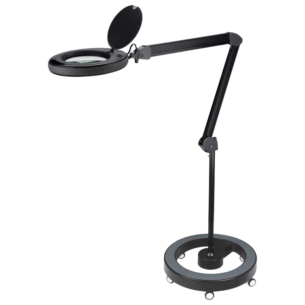 LED Lupenleuchte 851X inkl. Rollstativ, 5 Dioptrien, schwarz