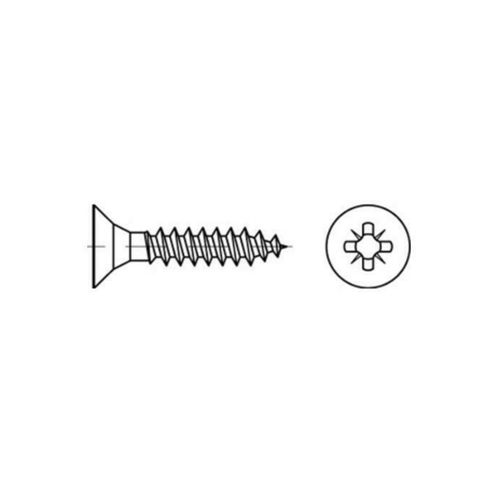 Spanplattenschraube SeKo Z Pozidriv, verzinkt, Vollgewinde, 3,0 x 10 mm