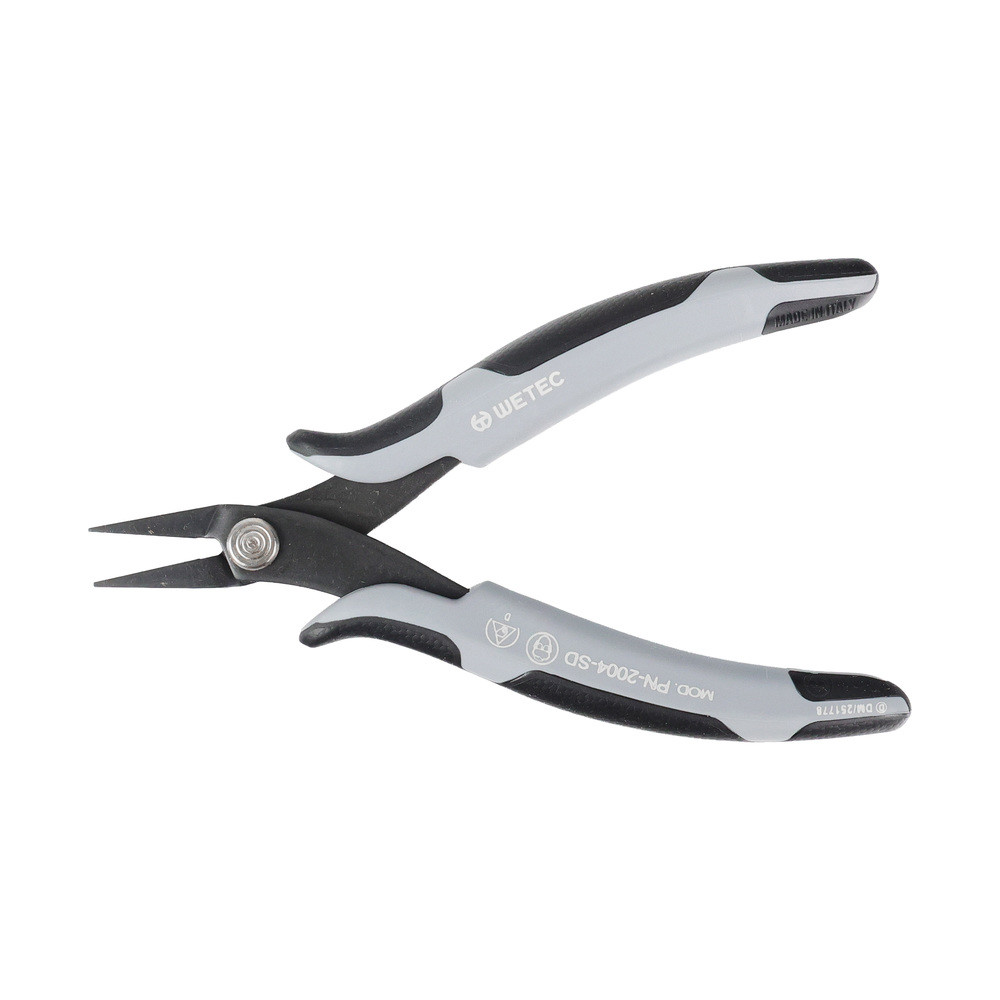 WETEC ECO Mini-Flachzange, kurz, Greifflächen glatt, 3,0 mm, ESD-Griffe, Bild 2