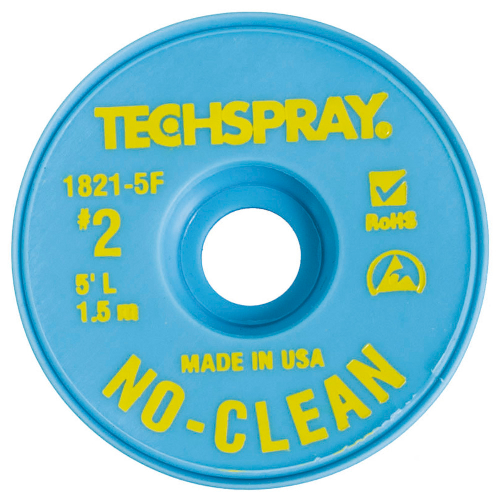 Techspray Entlötlitze No-Clean, 1,4 mm, 1,5 m, gelb