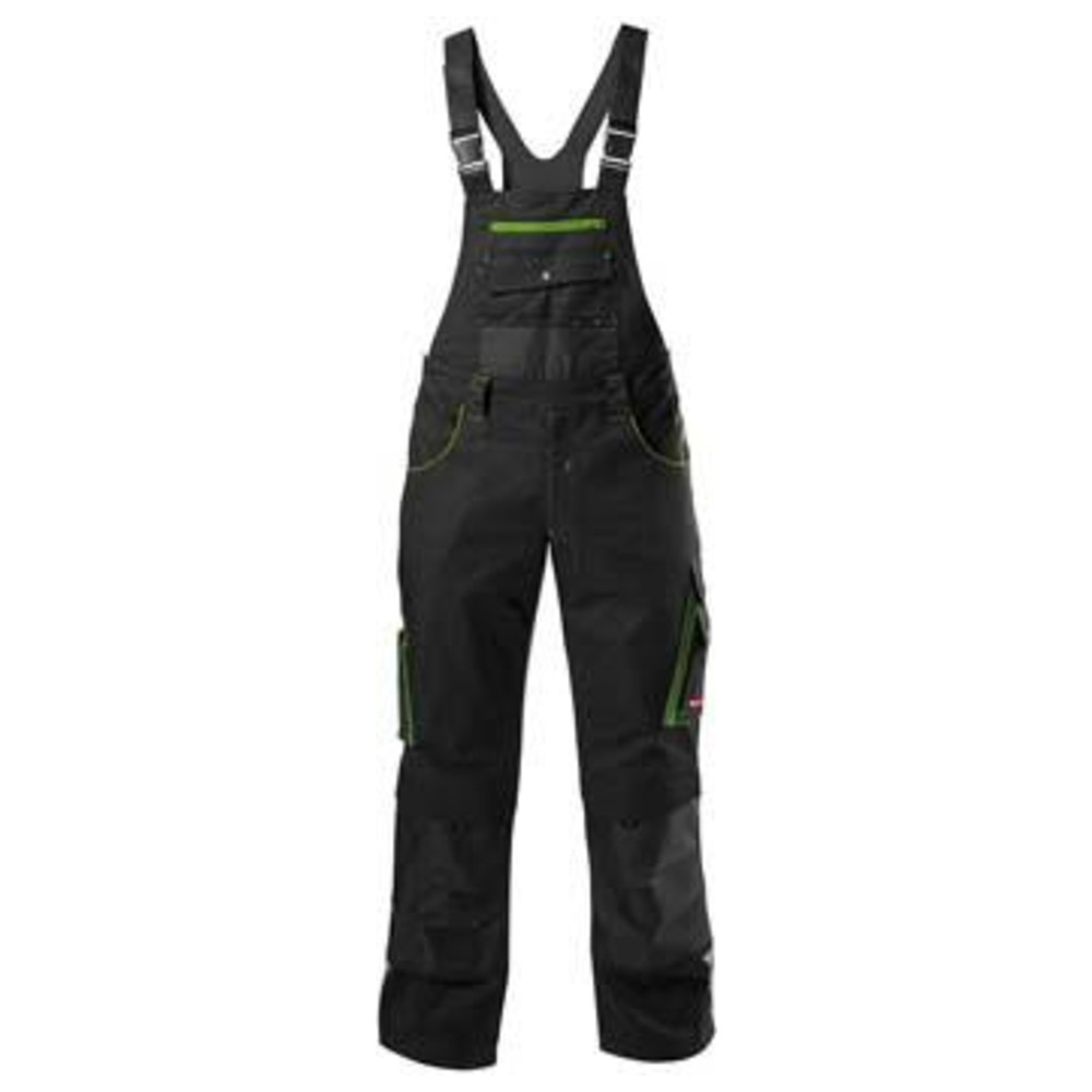 H-Latzhose 24, Black/lime green, Gr. 102