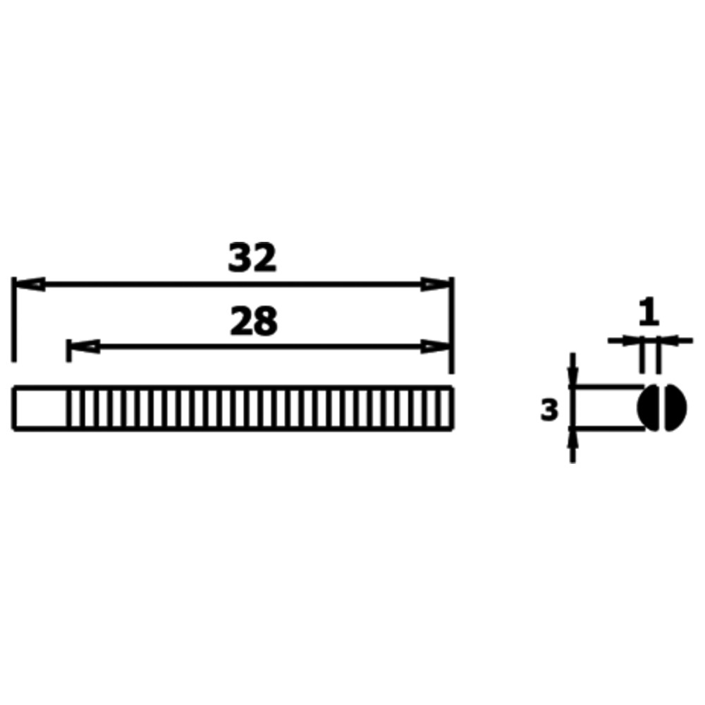 WETEC ECO Mini-Flachrundzange, Greifflächen geriffelt, 3,0 mm, ESD-Griffe, Bild 2