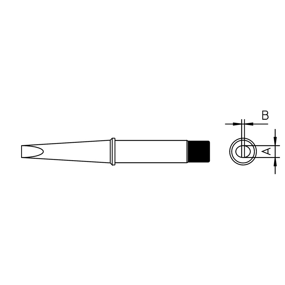 Weller Lötspitze Serie CT, CT6 E7/7,0 mm, gerade, 370 °C