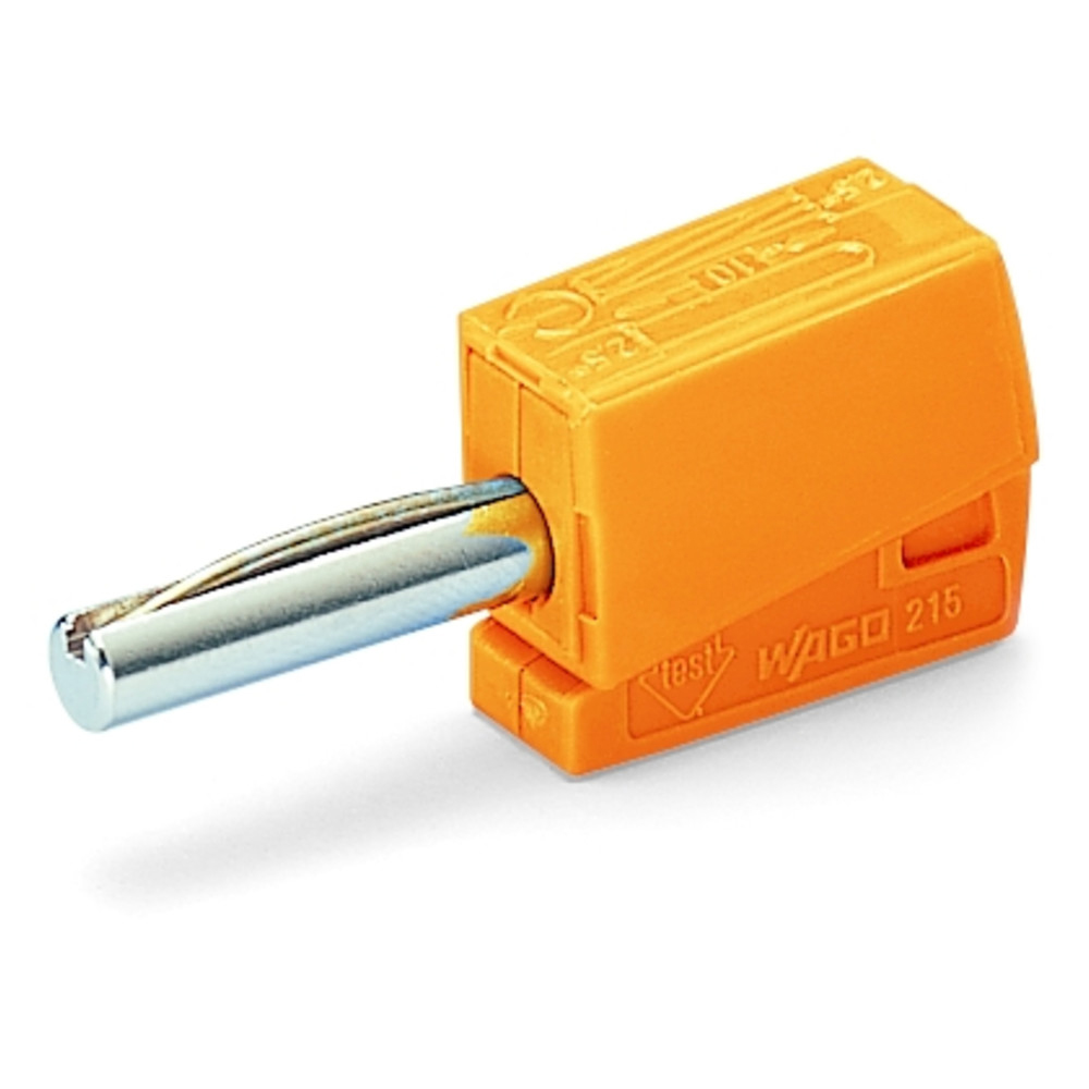 Bananenstecker, orange, Durchmesser 4,0 mm