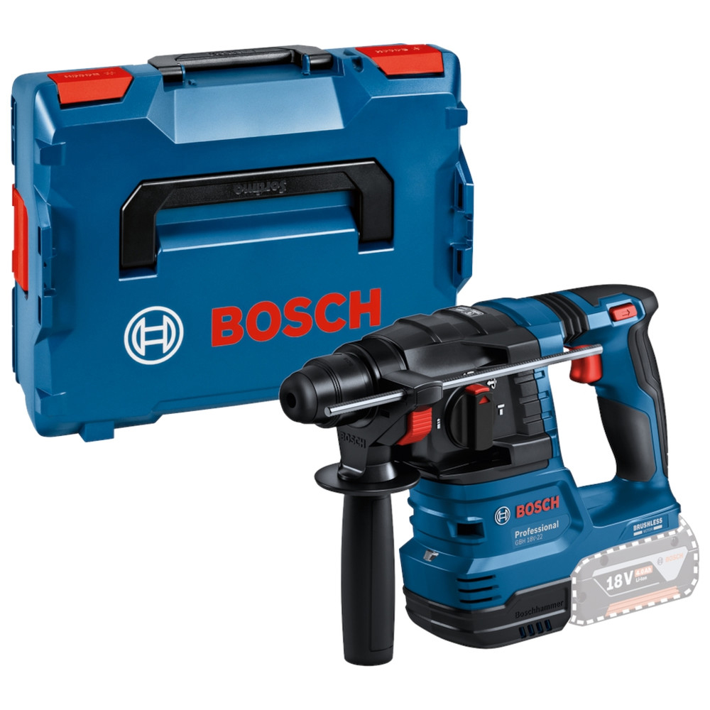 Akku-Bohrhammer mit SDS plus GBH 18V-22, solo Version, L-BOXX
