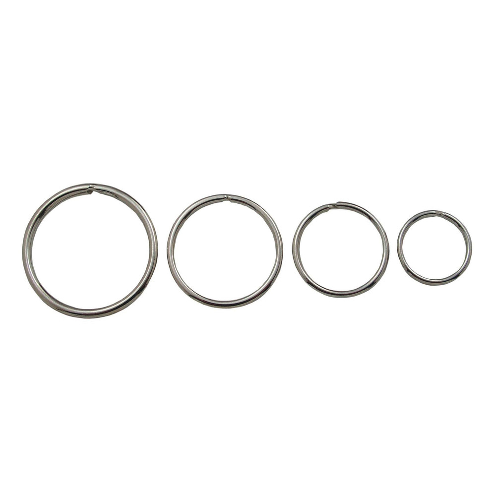 Schlüsselringe, silber, Ø 25 mm, 10 Stück