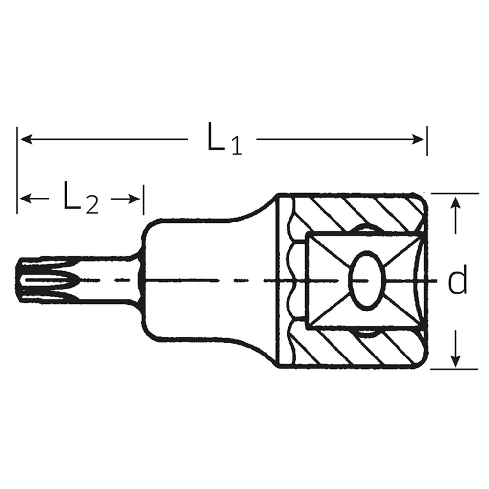 49TX Schraubendrehereinsätze 3/8 T10