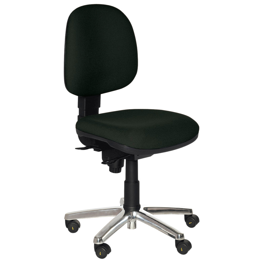 Warmbier Drehstuhl Comfort Standard, mit Rollen, ESD, schwarz