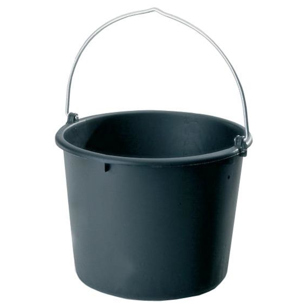 Baueimer Polyethylen- Regeneratgemisch schwarz 10 l