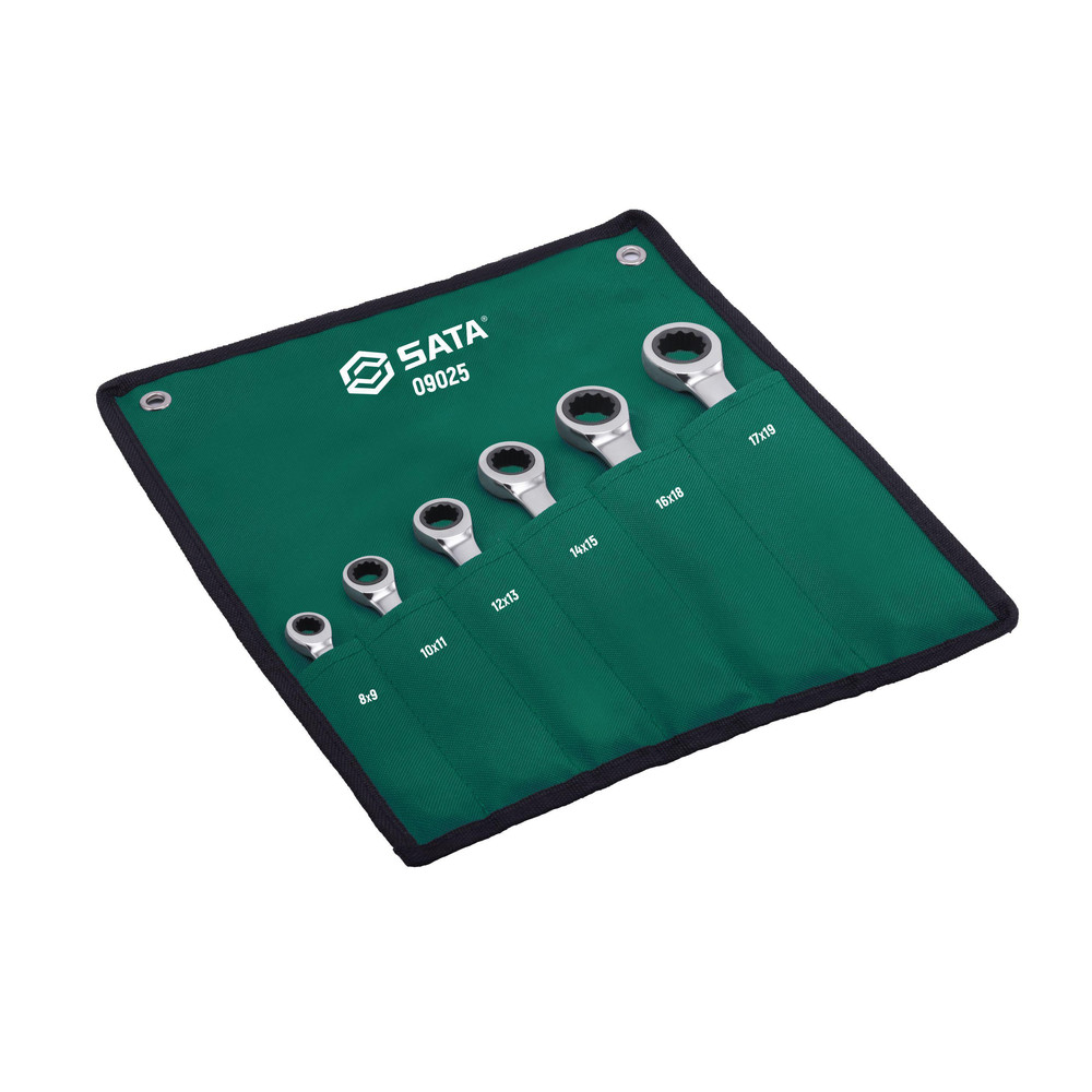 Doppelring- Ratschen Satz 6-tlg. 8-19 mm